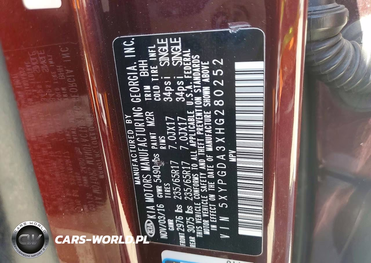 2017 Kia Sorento Lx VIN:5XYPGDA3XHG280252 - 13