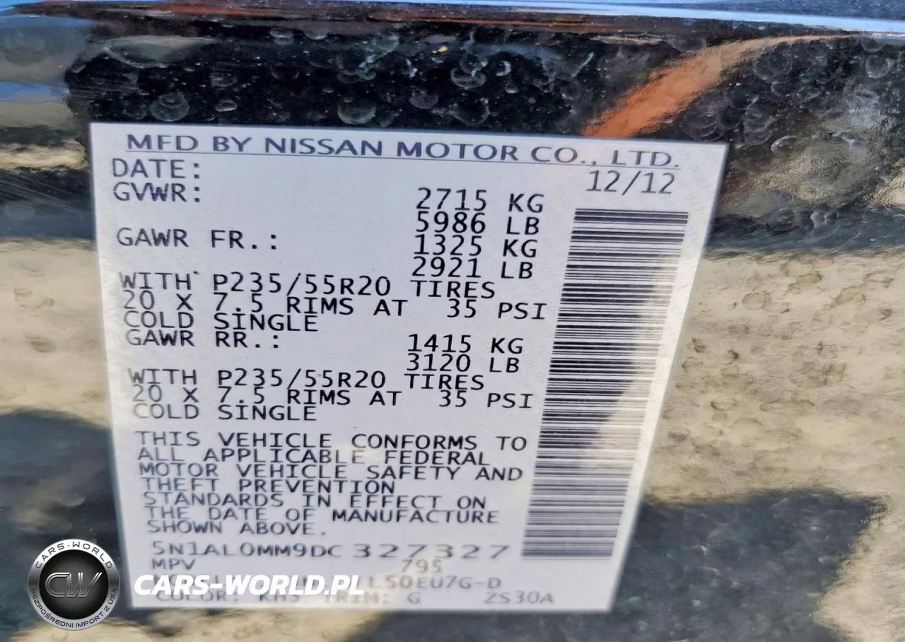 2013 Infiniti Jx35 Base VIN:5N1AL0MM9DC327327 - 14