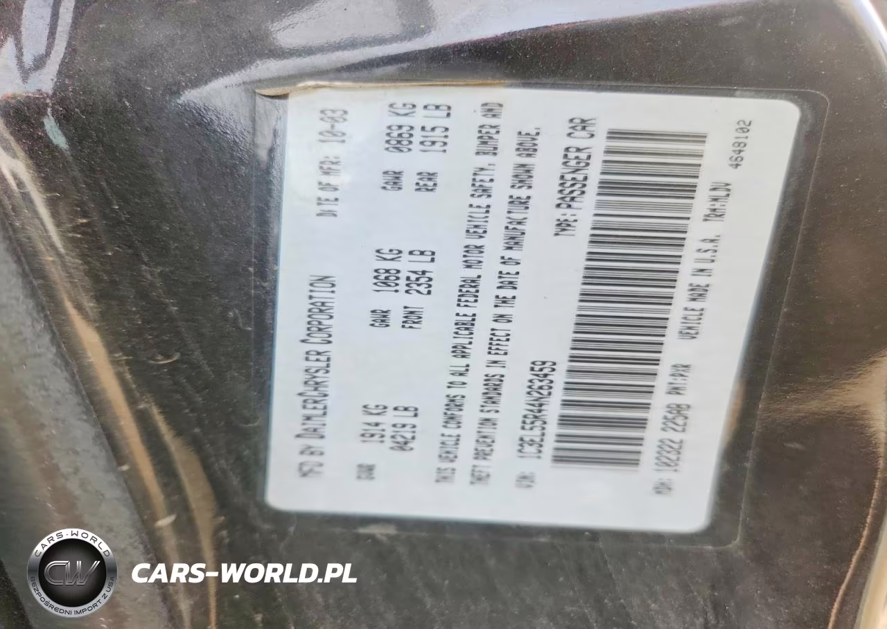 2004 Chrysler Sebring Lxi VIN:1C3EL55R44N263459 - 12