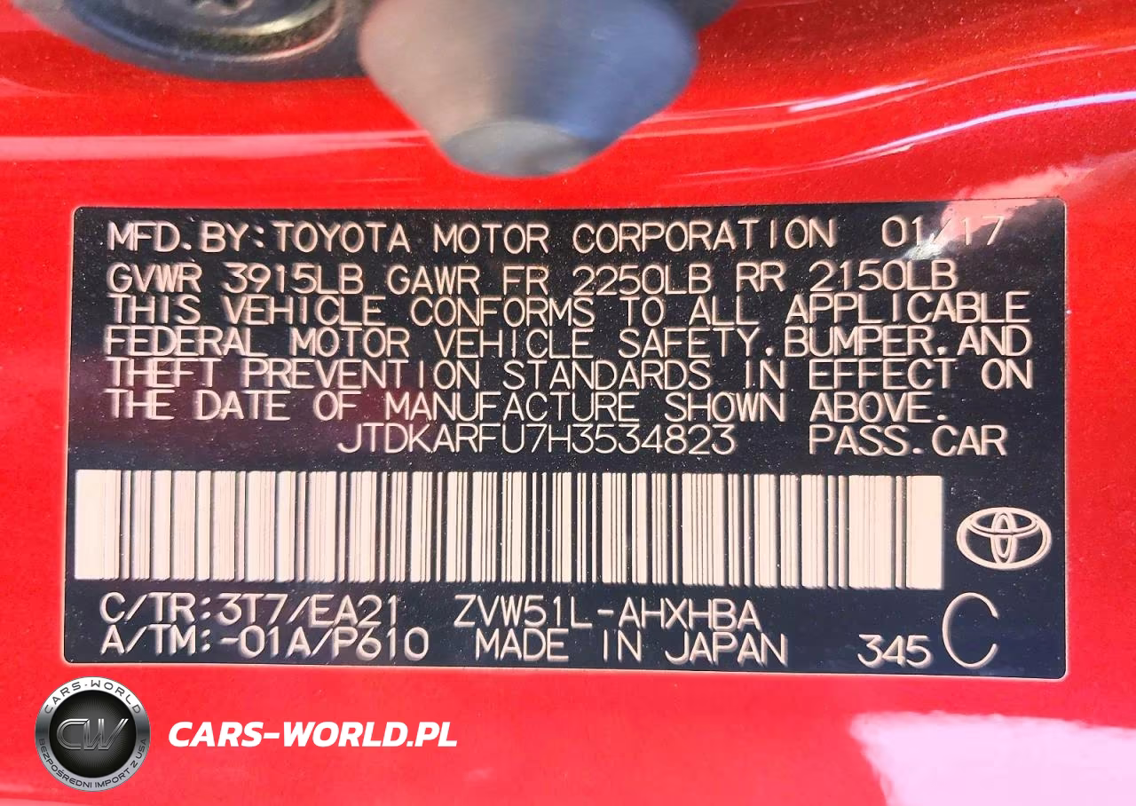 2017 Toyota Prius Three Touring VIN:JTDKARFU7H3534823 - 13