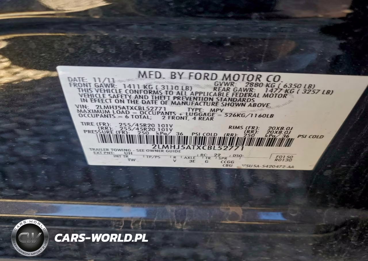 2012 Lincoln Mkt VIN:2LMHJ5ATXCBL52771 - 13