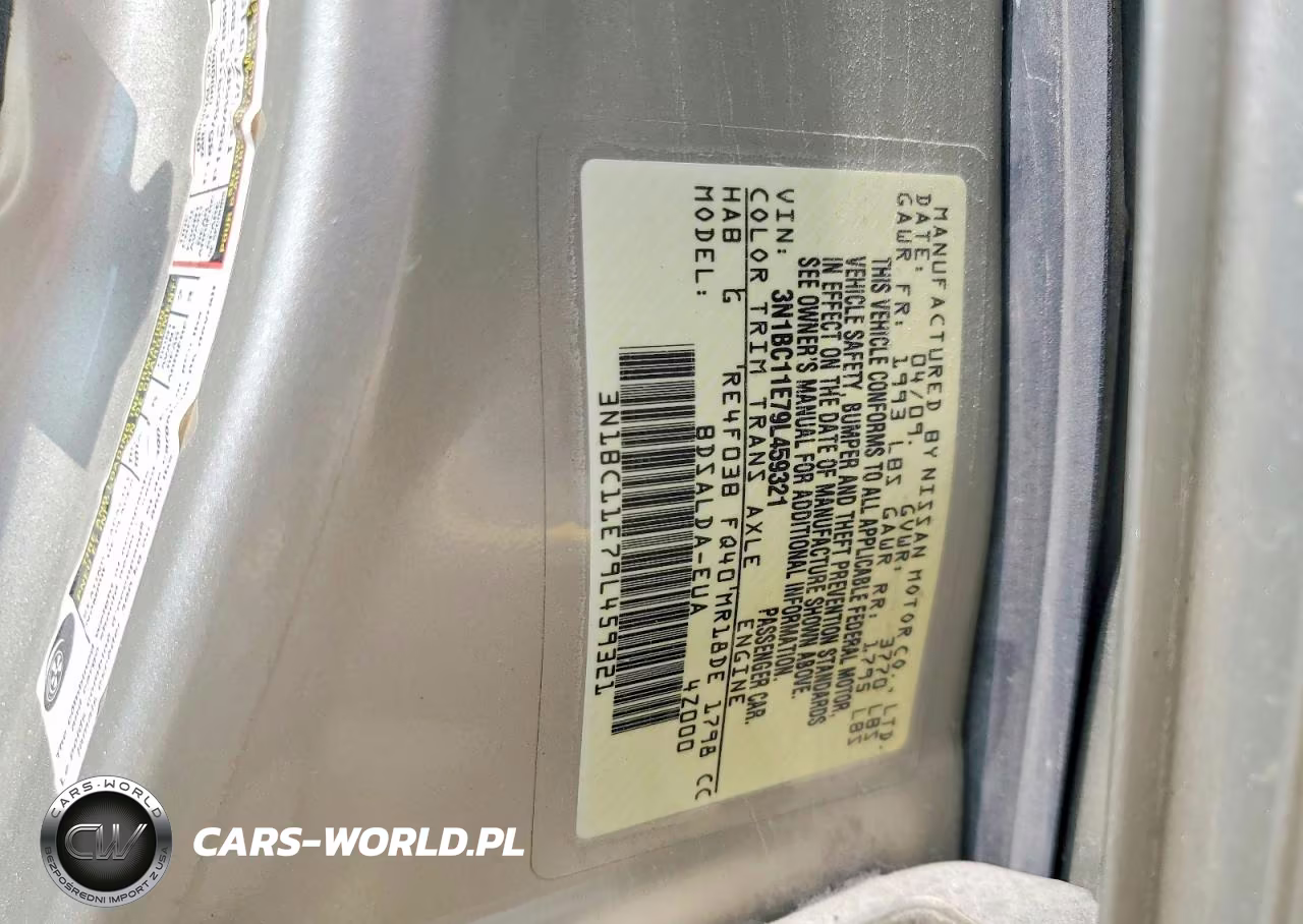 2009 Nissan Versa 1.8 S VIN:3N1BC11E79L459321 - 12