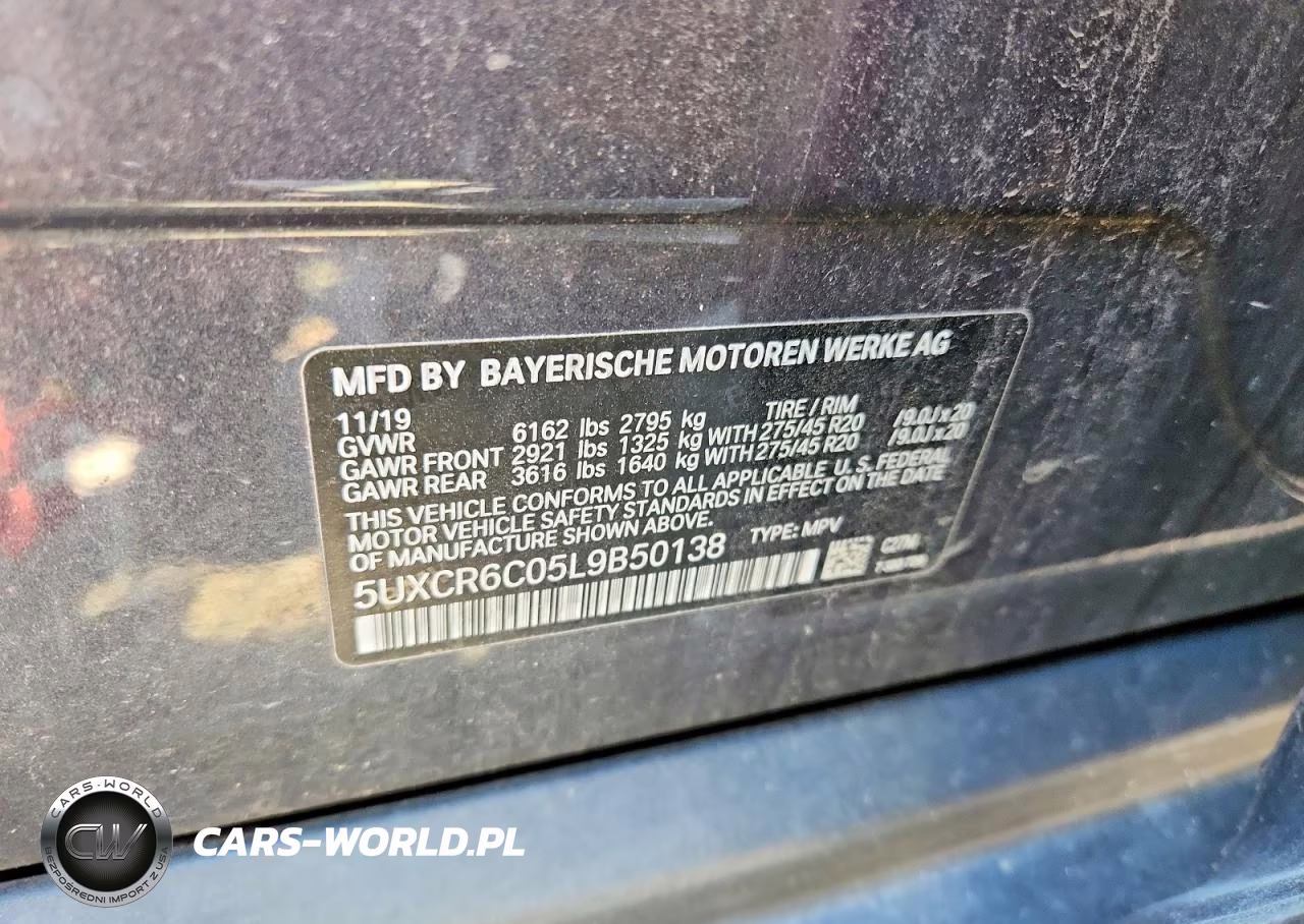 2020 BMW X5 xDrive40I VIN:5UXCR6C05L9B50138 - 13