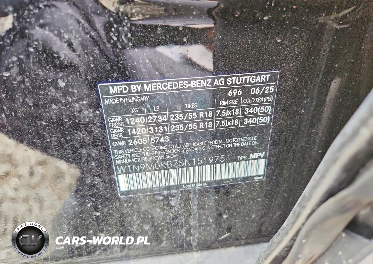 2025 Mercedes-Benz Eqb 300 4Matic VIN:W1N9M0KB7SN151975 - 12