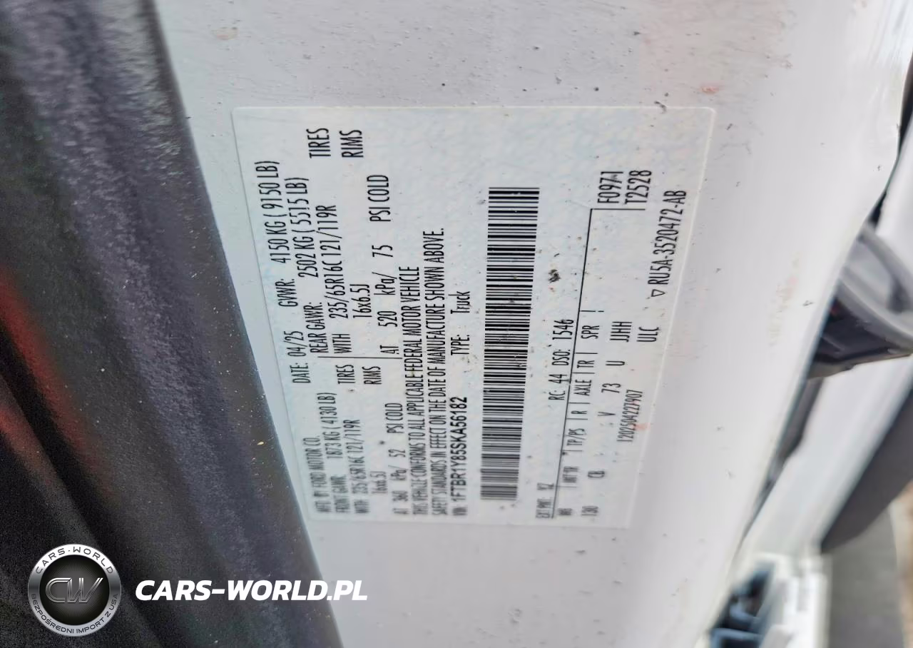 2025 Ford Transit T-250 VIN:1FTBR1Y85SKA56182 - 13