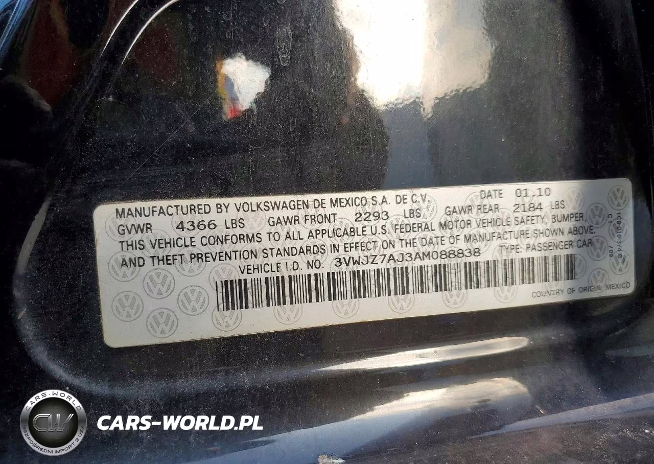 2010 Volkswagen Jetta S VIN:3VWJZ7AJ3AM088838 - 13