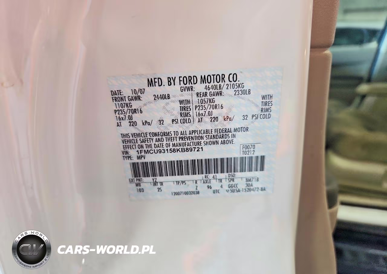 2008 Ford Escape Xlt VIN:1FMCU93158KB89721 - 14