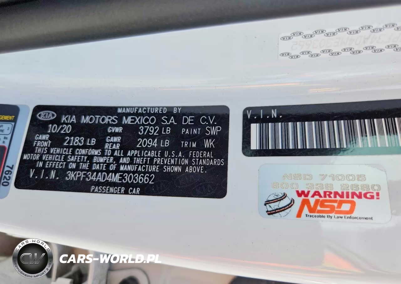 2021 Kia Forte Gt Line VIN:3KPF34AD4ME303662 - 12
