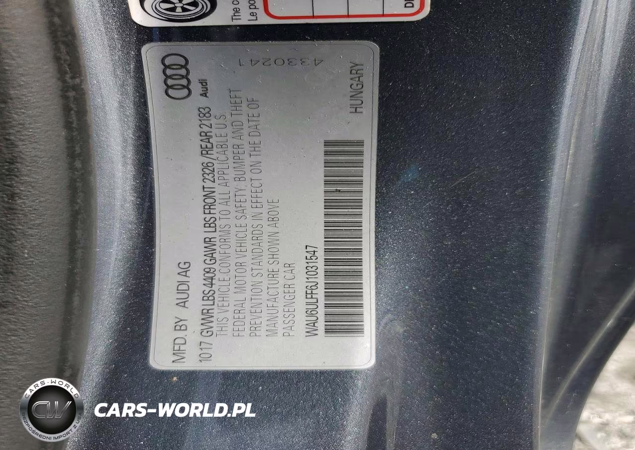 2018 Audi A3 Premium VIN:WAU6ULFF6J1031547 - 12