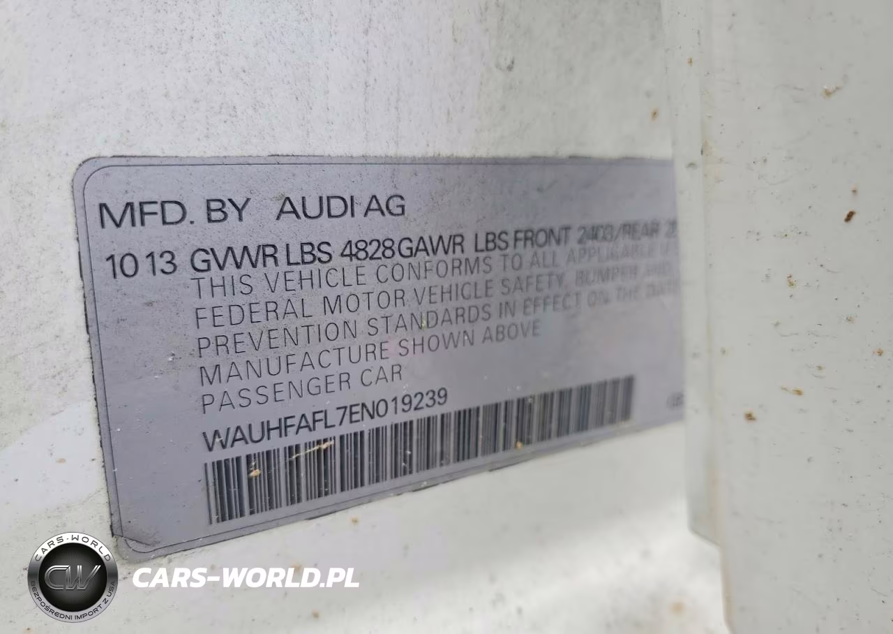 2014 Audi A4 Premium Plus VIN:WAUHFAFL7EN019239 - 13