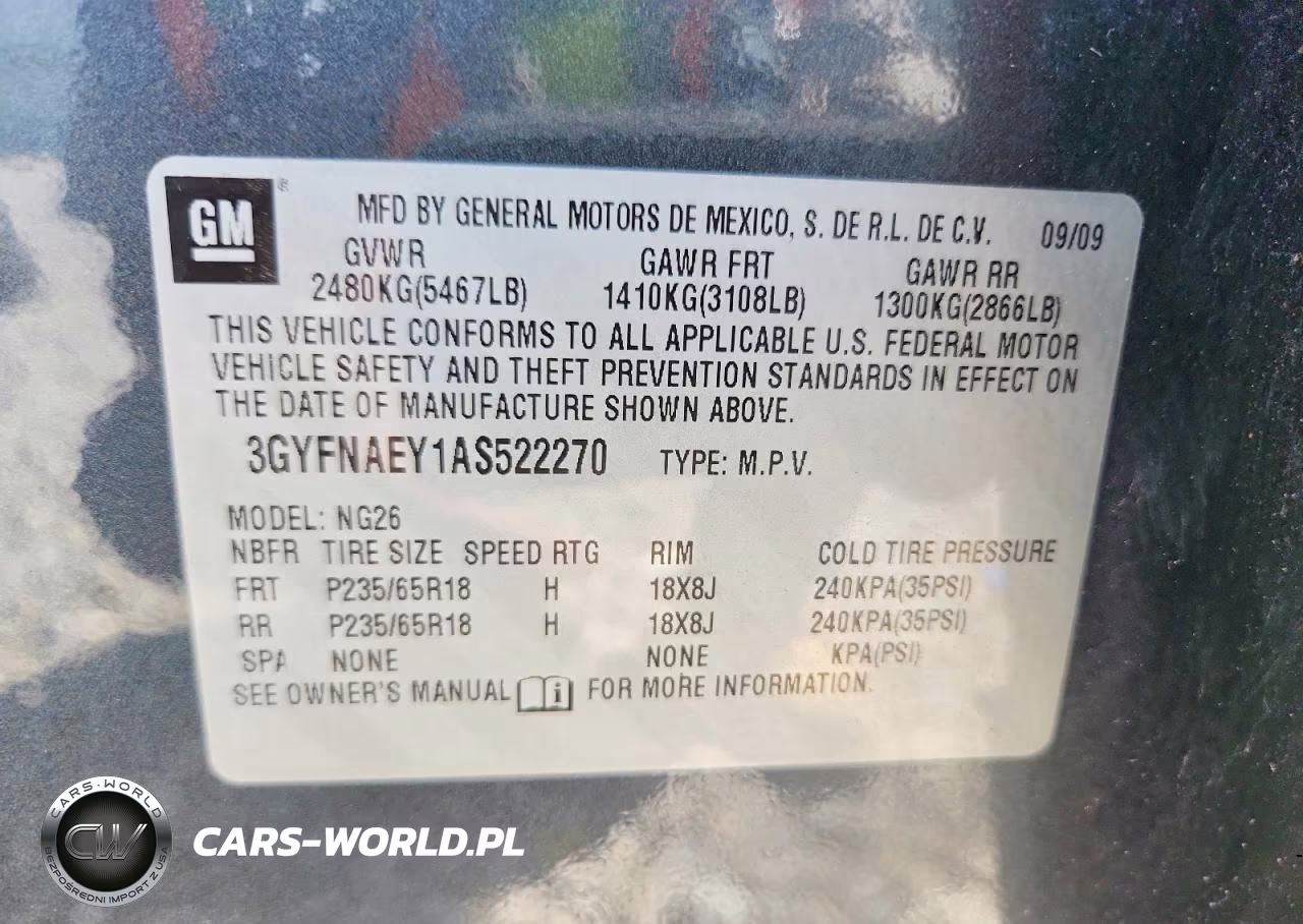2010 Cadillac Srx Luxury Collection VIN:3GYFNAEY1AS522270 - 12