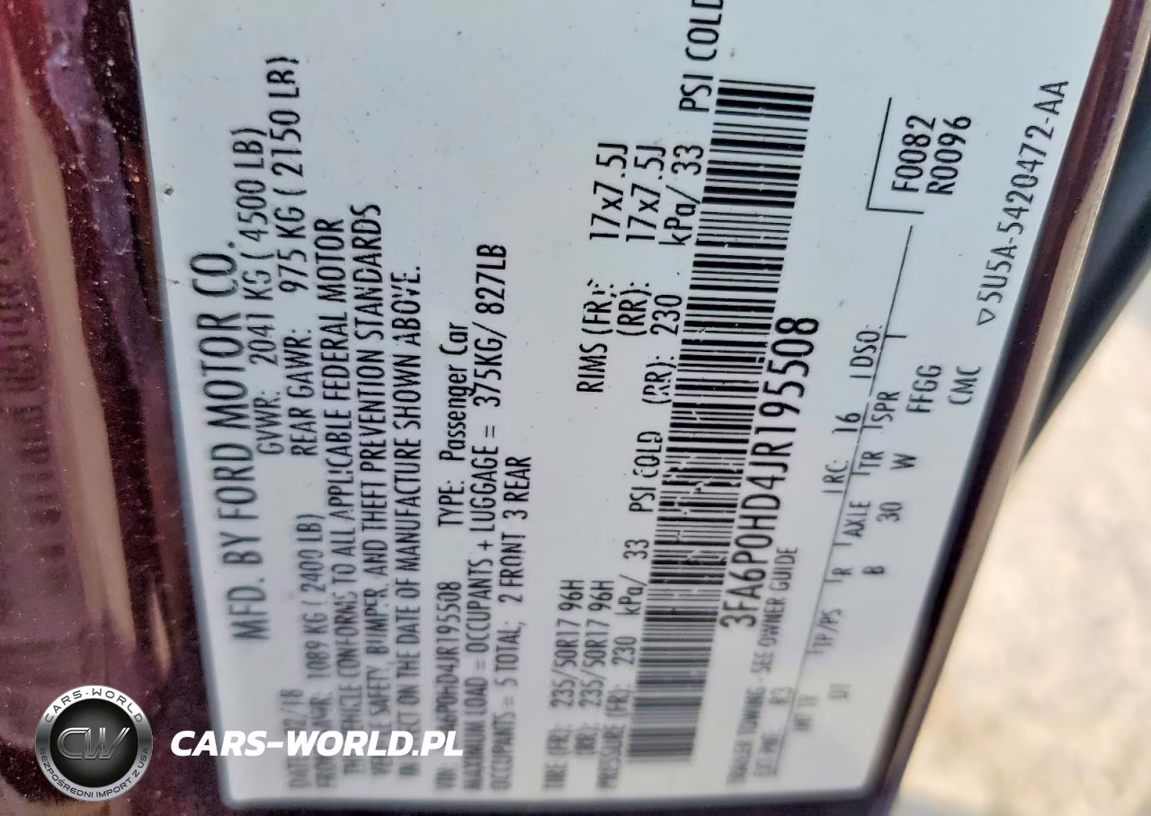 2018 Ford Fusion Se VIN:3FA6P0HD4JR195508 - 13