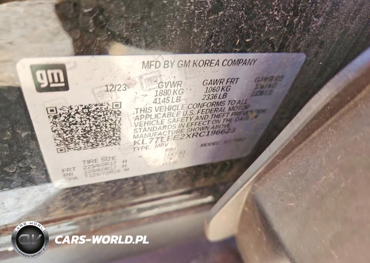 2024 Chevrolet Trax Ls VIN:KL77LFE2XRC196623 - 13