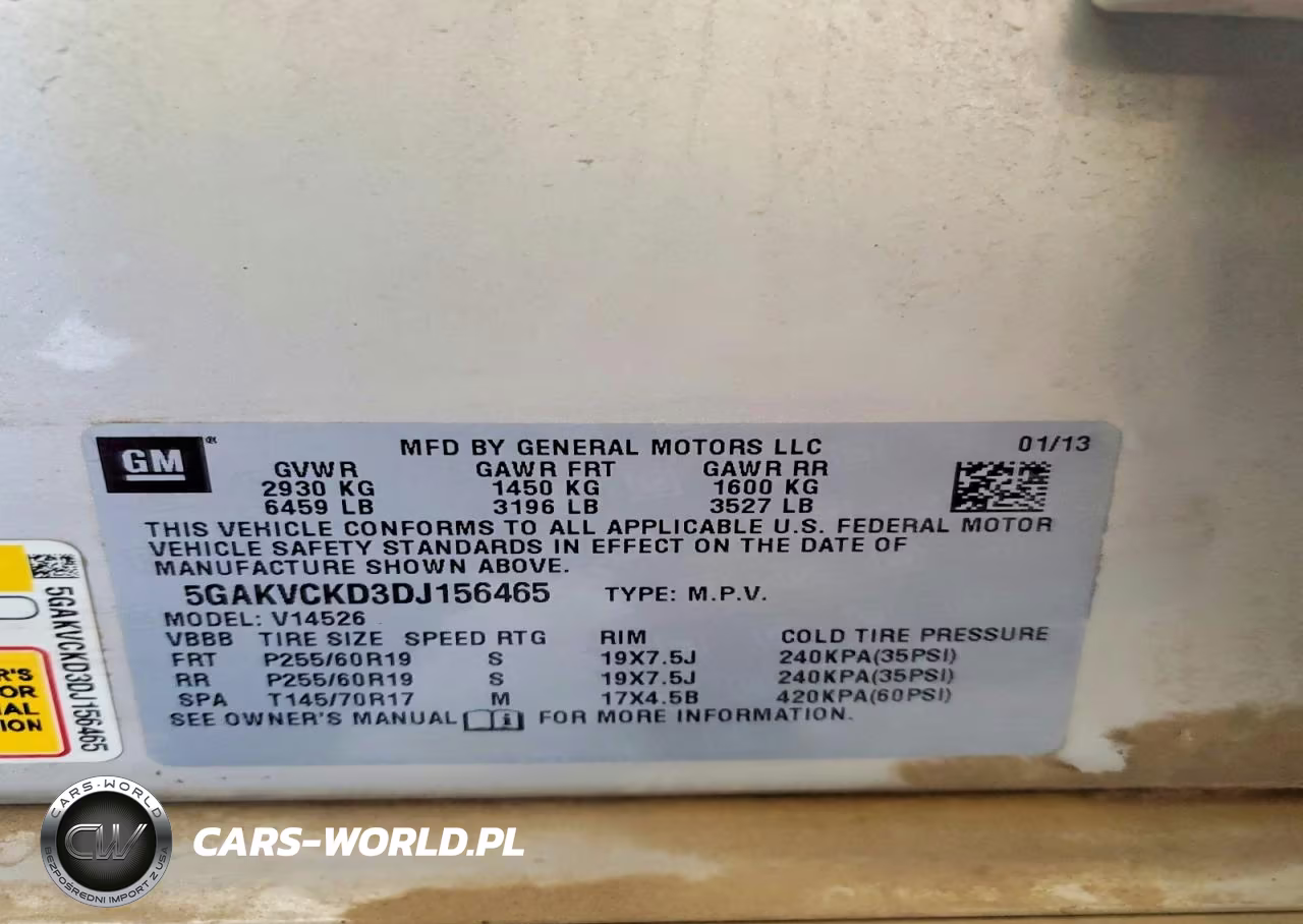 2013 Buick Enclave VIN:5GAKVCKD3DJ156465 - 13