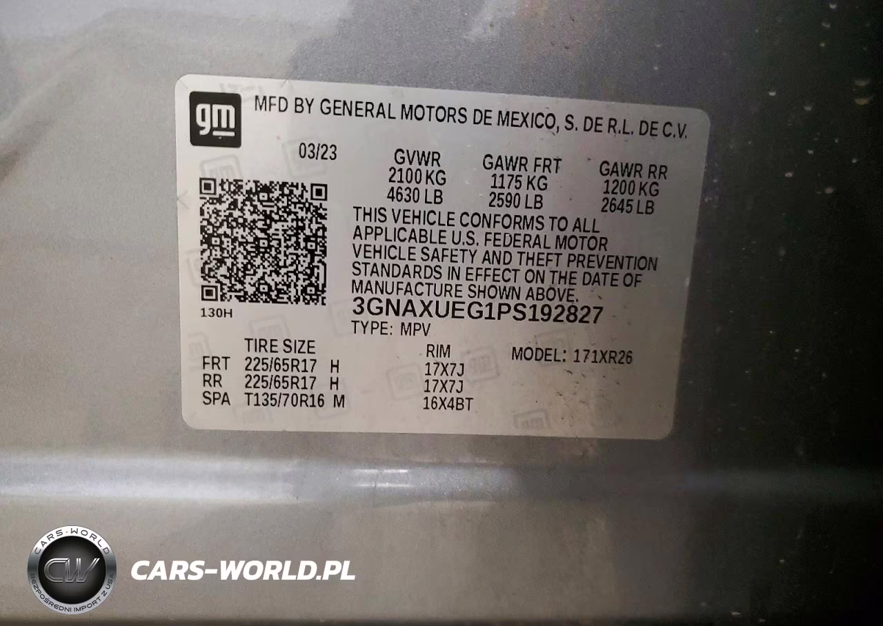 2023 Chevrolet Equinox Lt VIN:3GNAXUEG1PS192827 - 13