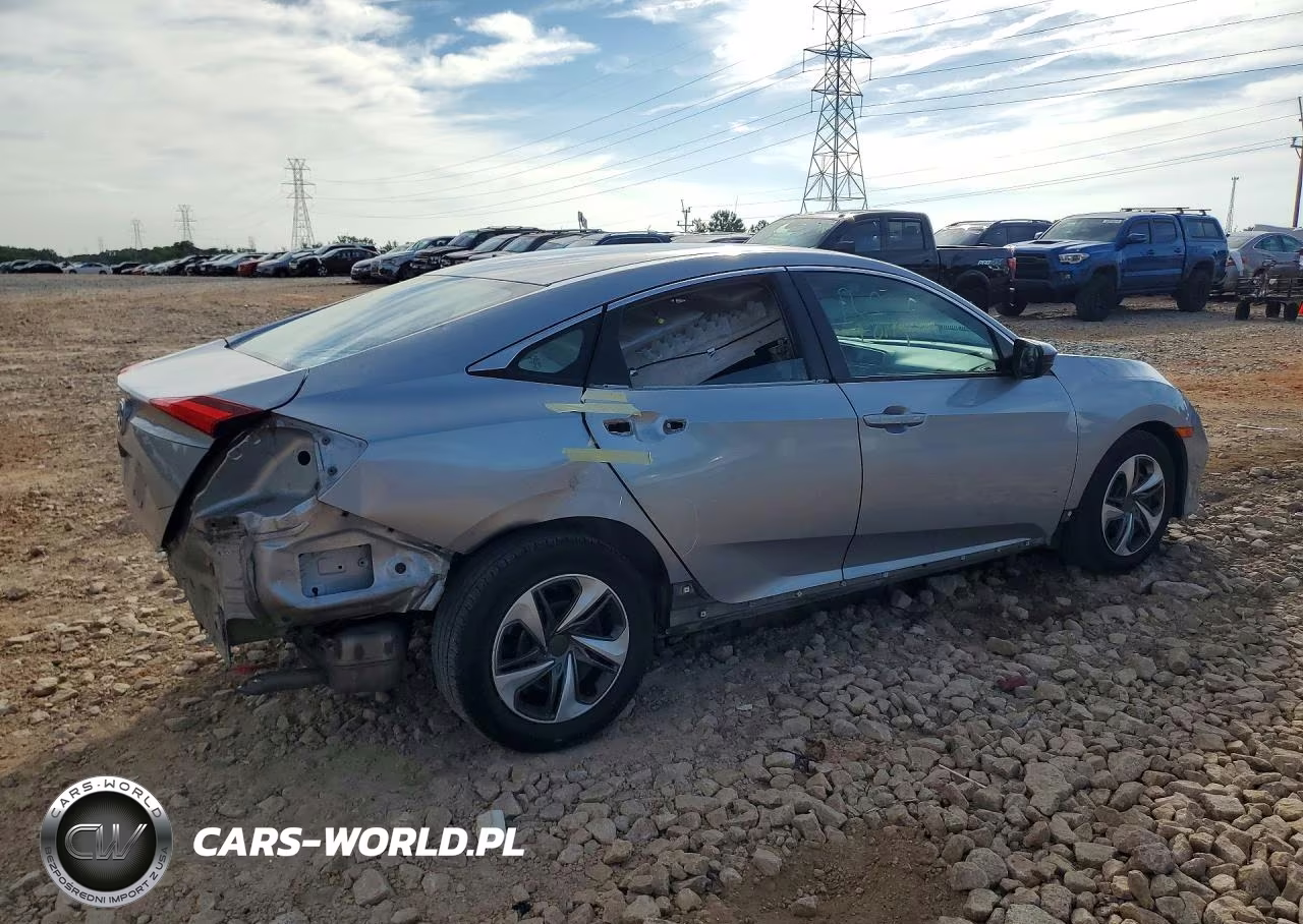 2019 Honda Civic Lx VIN:2HGFC2F67KH599293 - 3