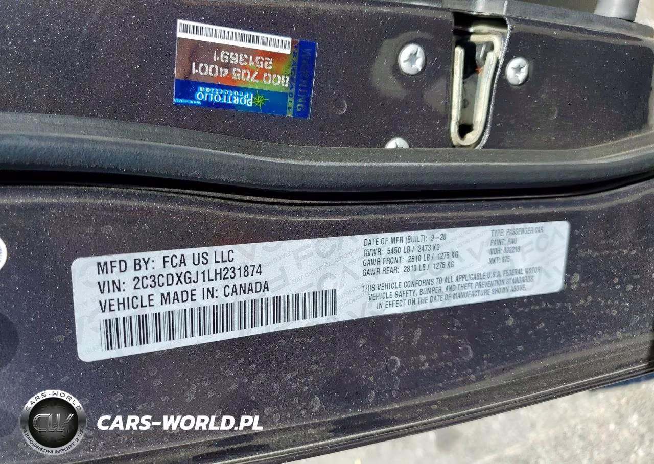 2020 Dodge Charger Scat Pack VIN:2C3CDXGJ1LH231874 - 12