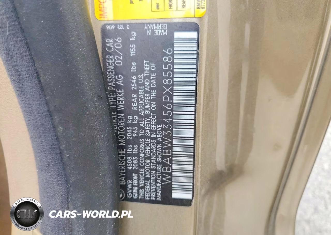 2006 BMW 325 VIN:WBABW33456PX85586 - 12