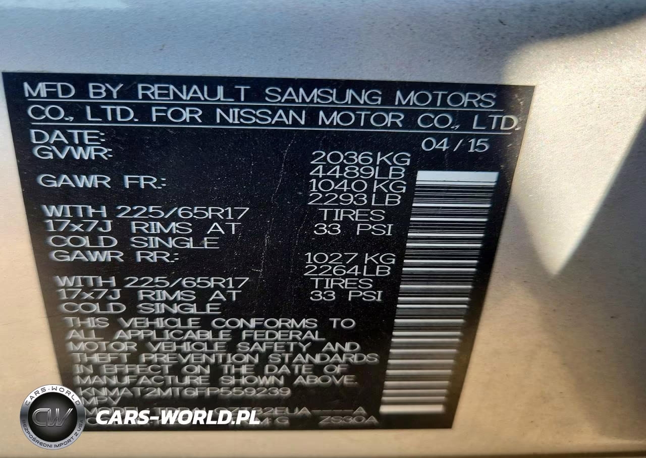2015 Nissan Rogue Sv VIN:KNMAT2MT6FP559239 - 12
