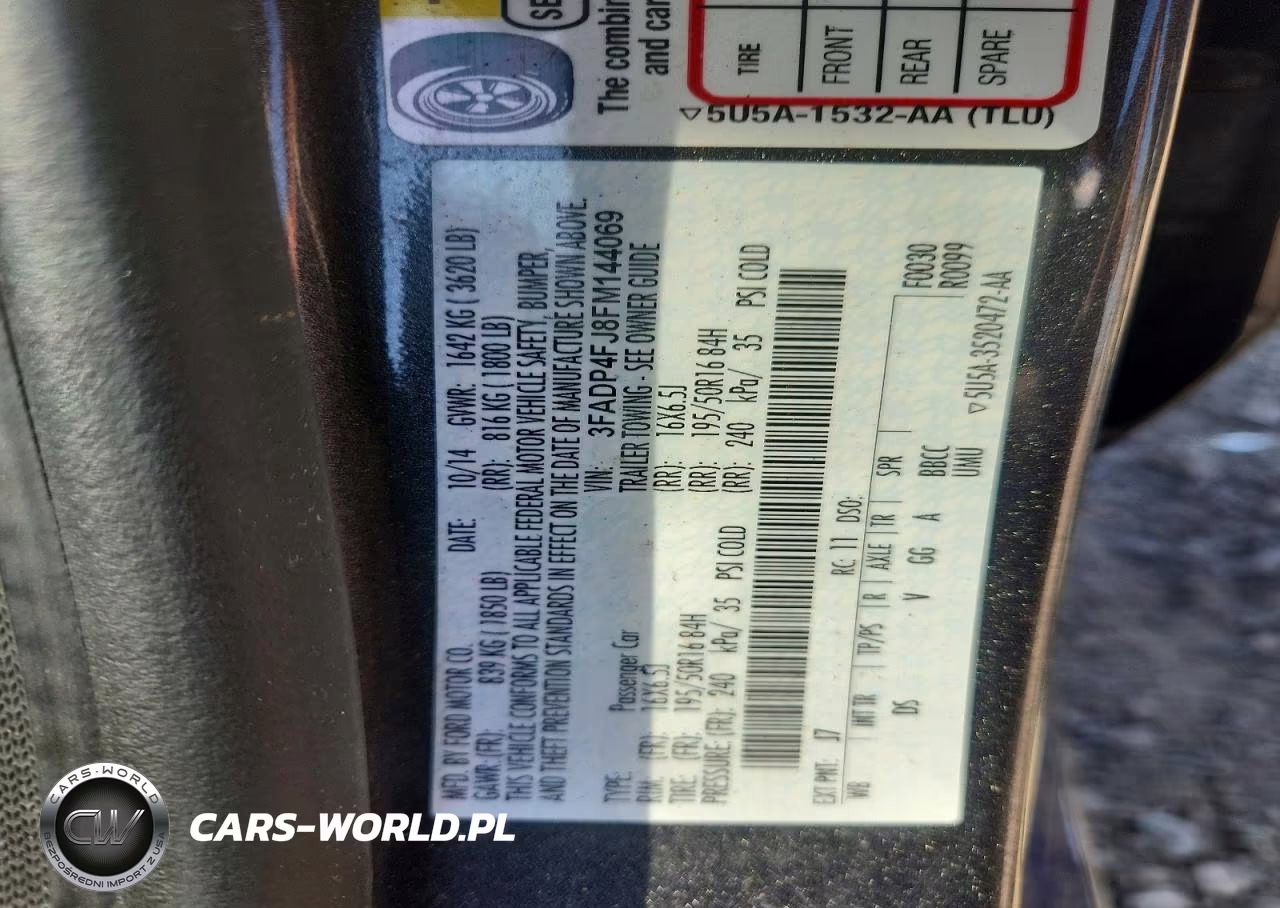 2015 Ford Fiesta Titanium VIN:3FADP4FJ8FM144069 - 12