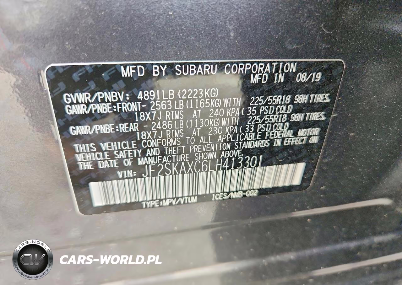 2020 Subaru Forester Touring VIN:JF2SKAXC6LH413301 - 13