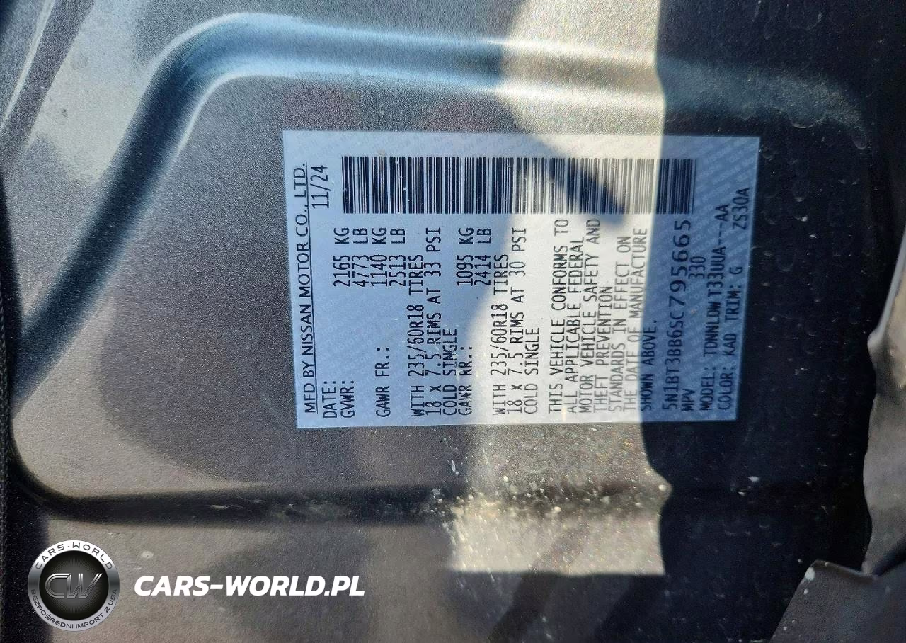 2025 Nissan Rogue Sv VIN:5N1BT3BB6SC795665 - 13
