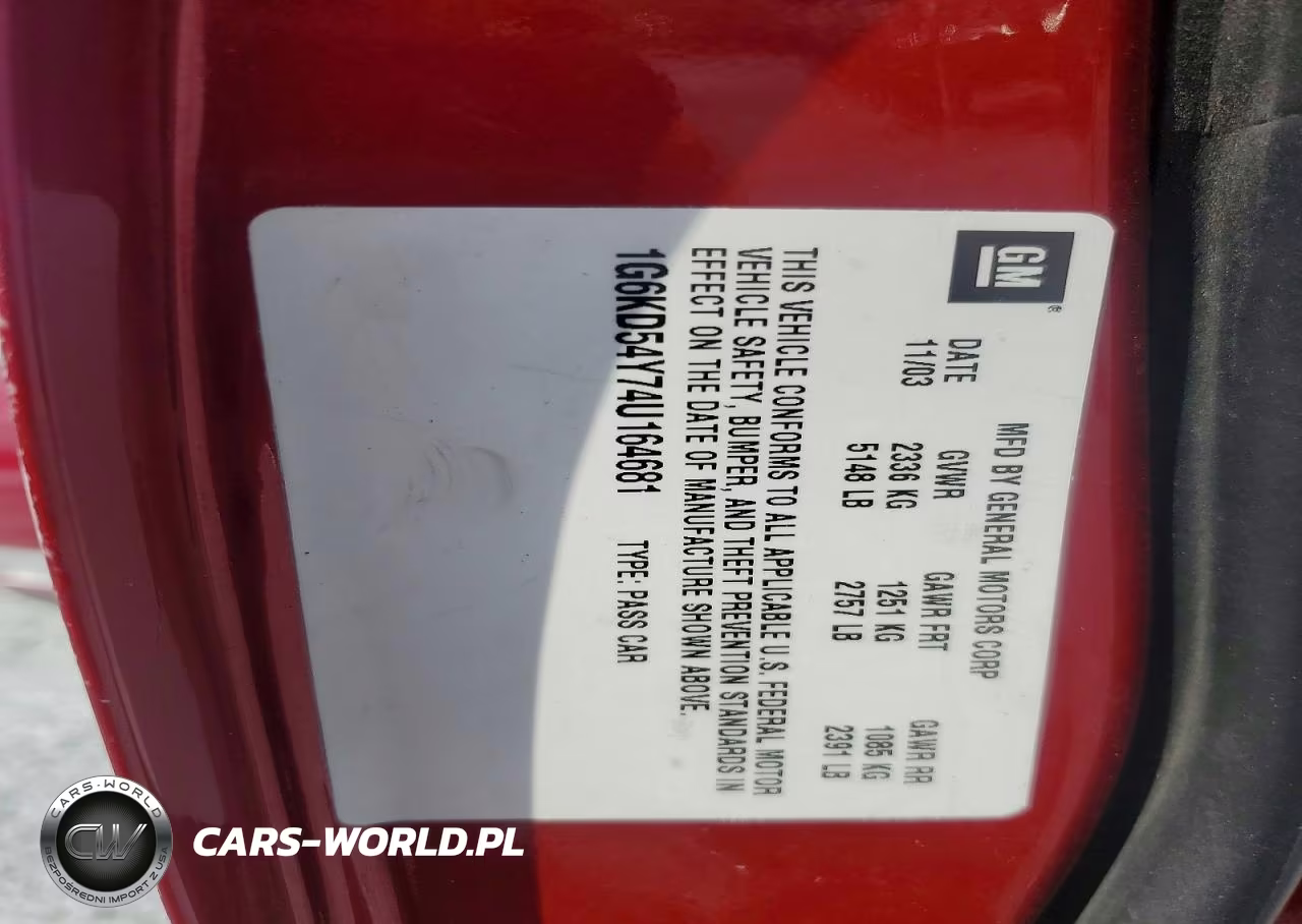 2004 Cadillac Deville VIN:1G6KD54Y74U164681 - 12