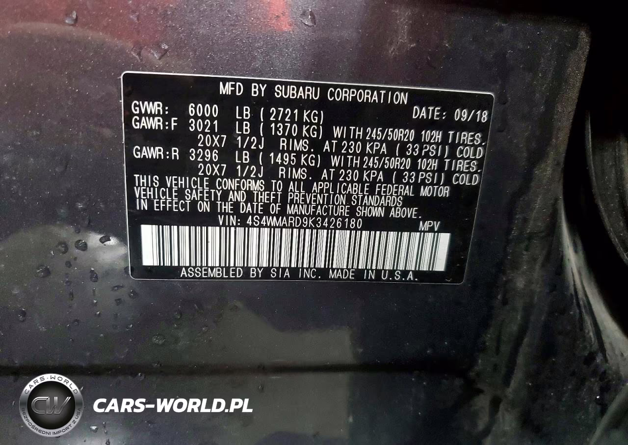 2019 Subaru Ascent Touring VIN:4S4WMARD9K3426180 - 12