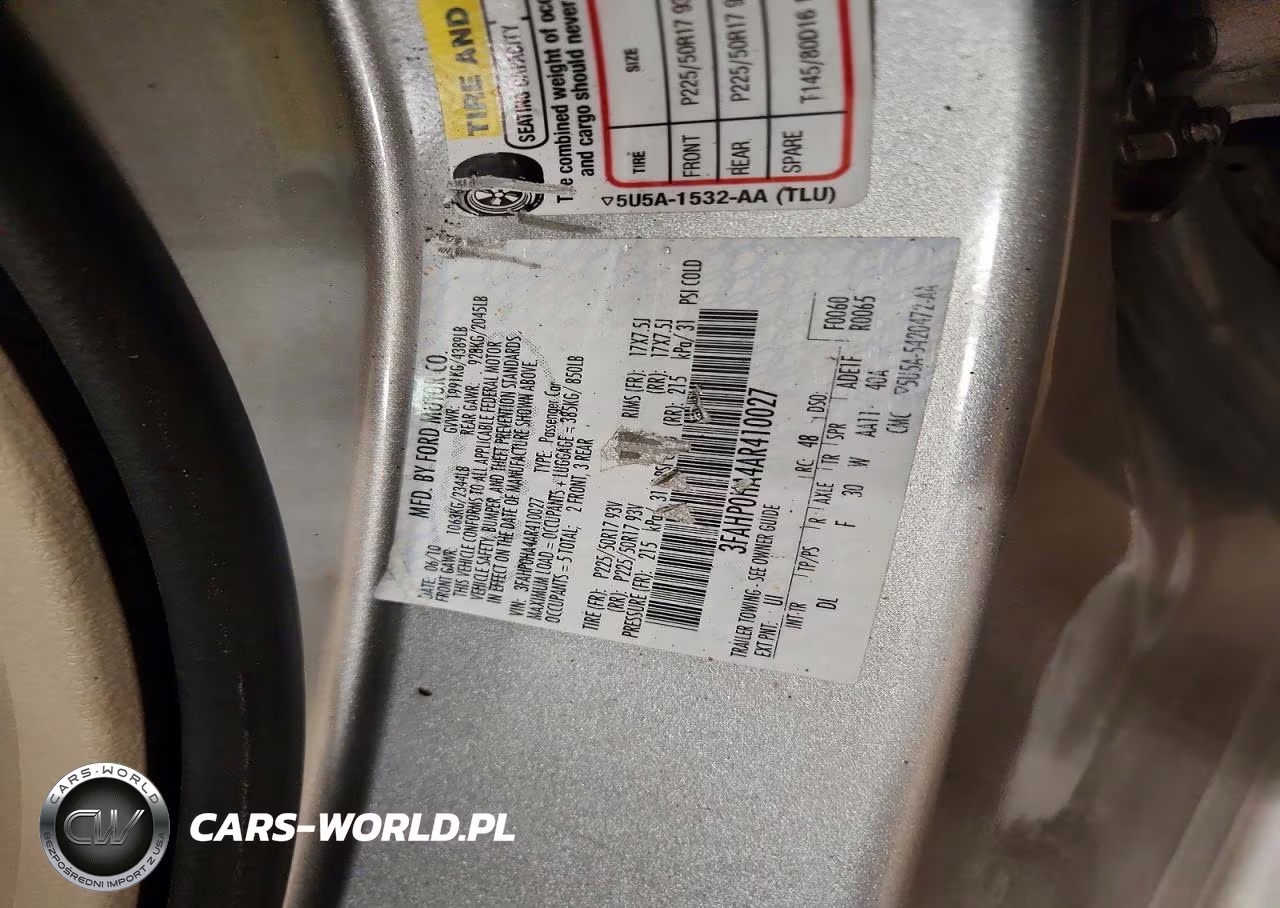 2010 Ford Fusion Se VIN:3FAHP0HA4AR410027 - 12