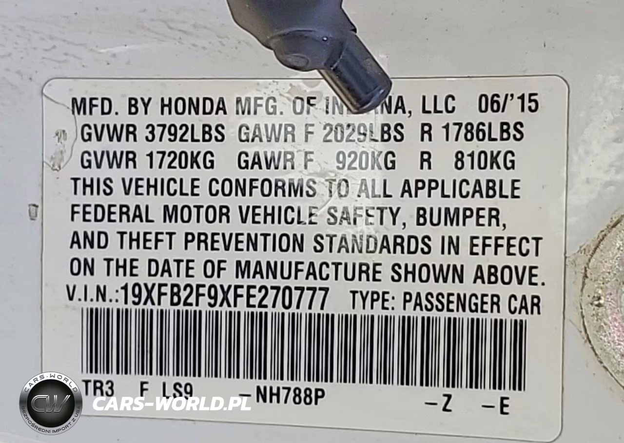 2015 Honda Civic Exl VIN:19XFB2F9XFE270777 - 13