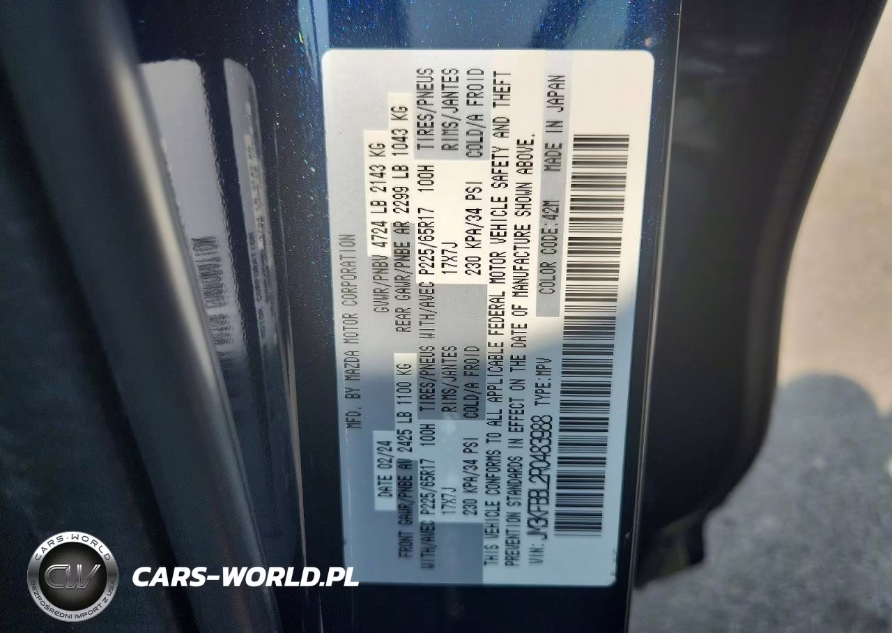 2024 Mazda Cx-5 Select VIN:JM3KFBBL2R0483988 - 13