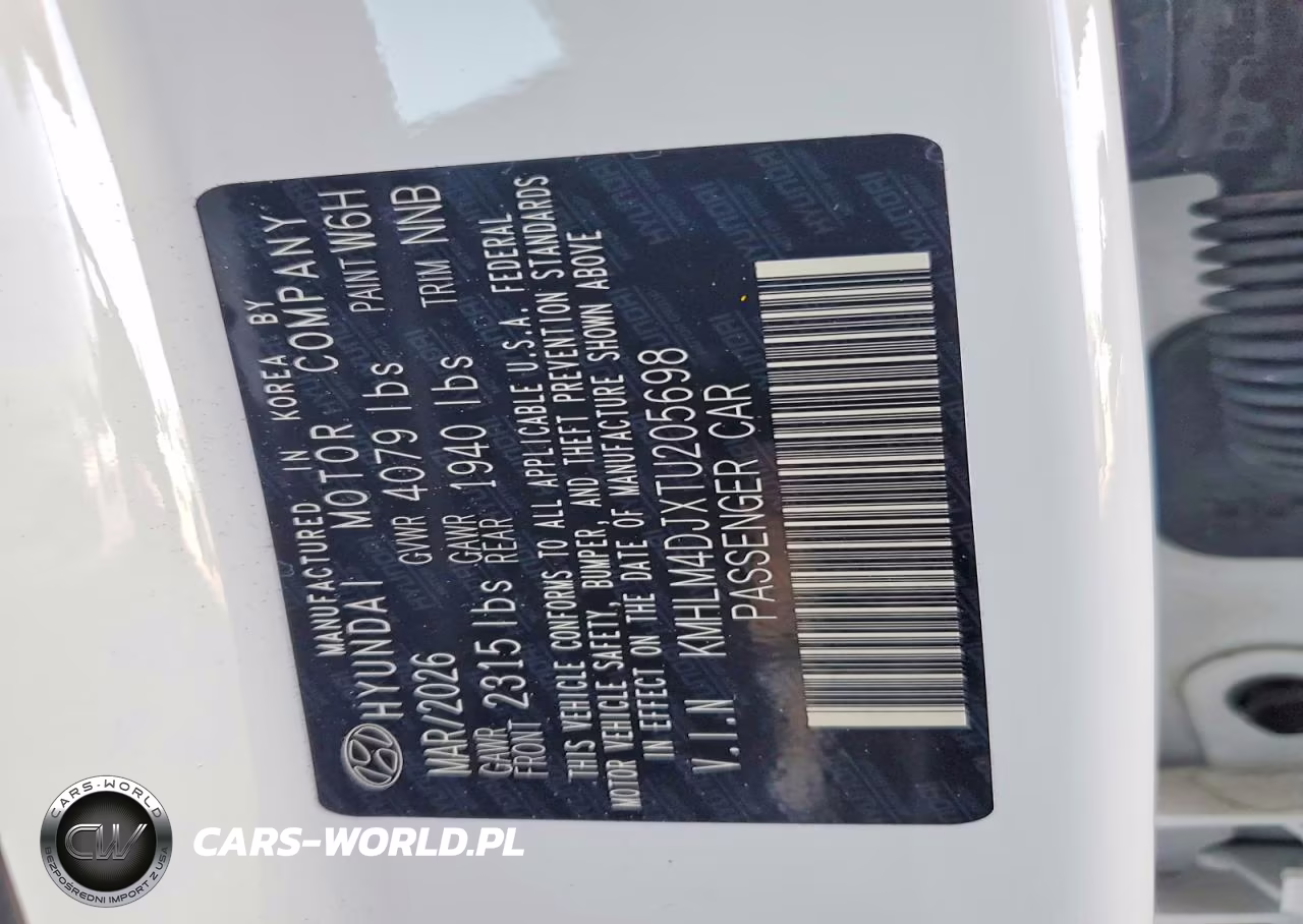 2026 Hyundai Elantra Hybrid Blue VIN:KMHLM4DJXTU205698 - 12