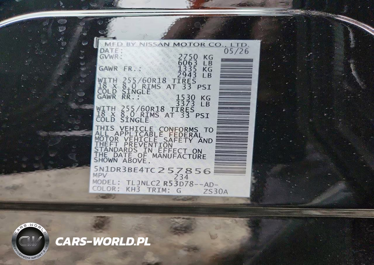 2026 Nissan Pathfinder Sv VIN:5N1DR3BE4TC257856 - 14