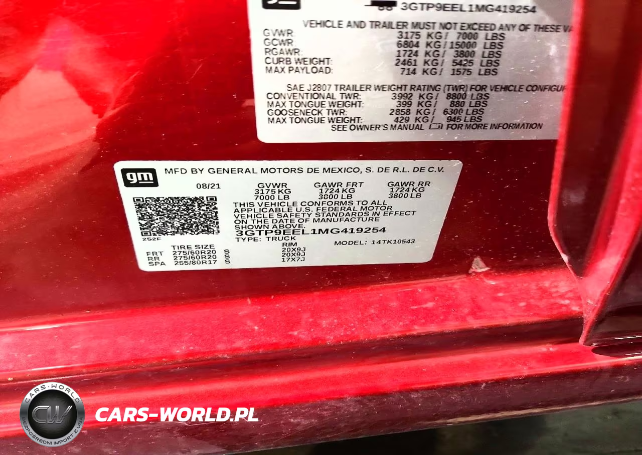 2021 GMC Sierra K1500 At4 VIN:3GTP9EEL1MG419254 - 12