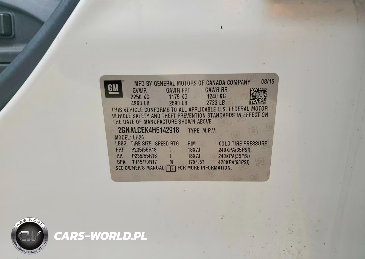 2017 Chevrolet Equinox Lt VIN:2GNALCEK4H6142918 - 13