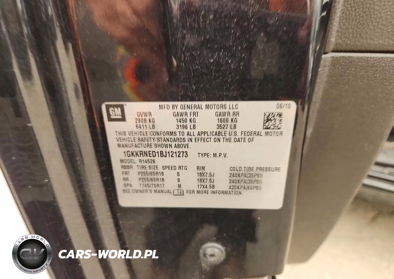 2011 GMC Acadia Sle VIN:1GKKRNED1BJ121273 - 13