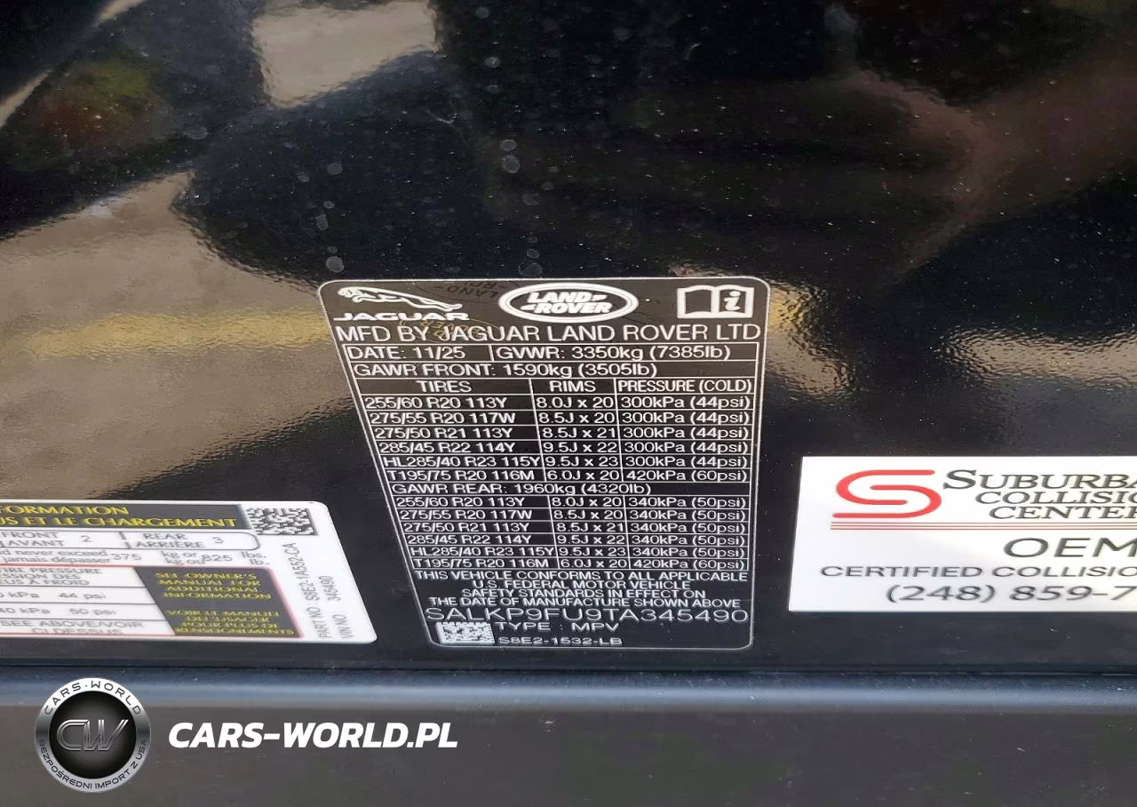 2026 Land Rover Range Rover Se VIN:SALKP9FU9TA345490 - 13