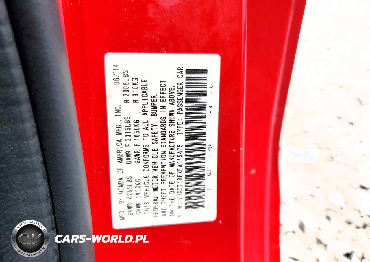 2014 Honda Accord Exl VIN:1HGCT1B8XEA015475 - 13