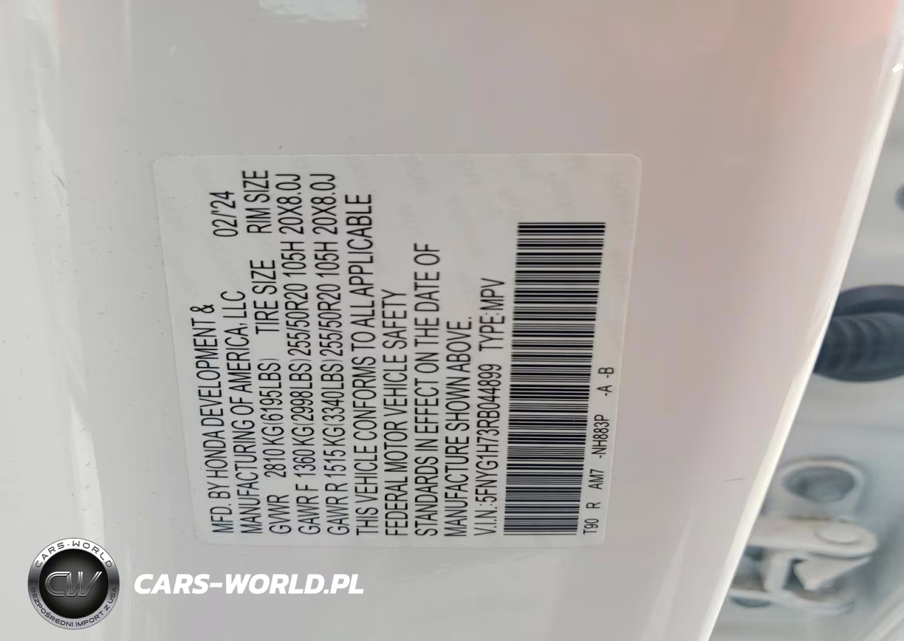 2024 Honda Pilot Touring VIN:5FNYG1H73RB044899 - 13