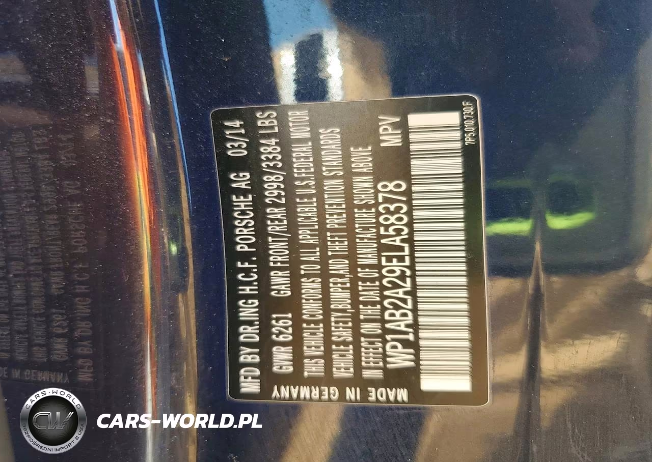 2014 Porsche Cayenne S VIN:WP1AB2A29ELA58378 - 13