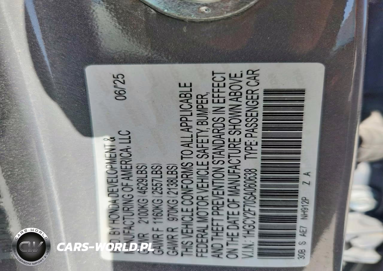 2025 Honda Accord Hybrid Sport-L VIN:1HGCY2F70SA060638 - 13