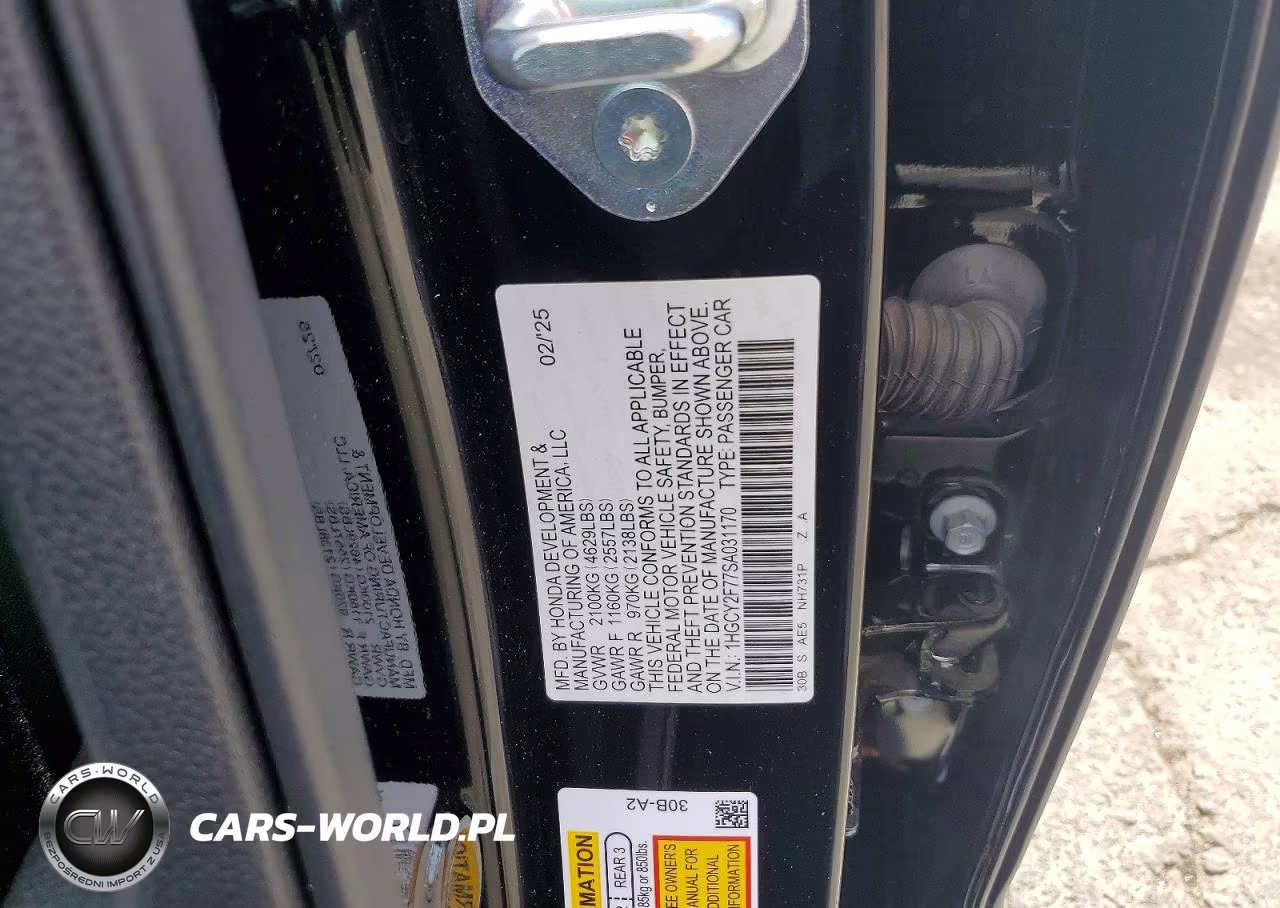 2025 Honda Accord Hybrid Sport-L VIN:1HGCY2F77SA031170 - 12