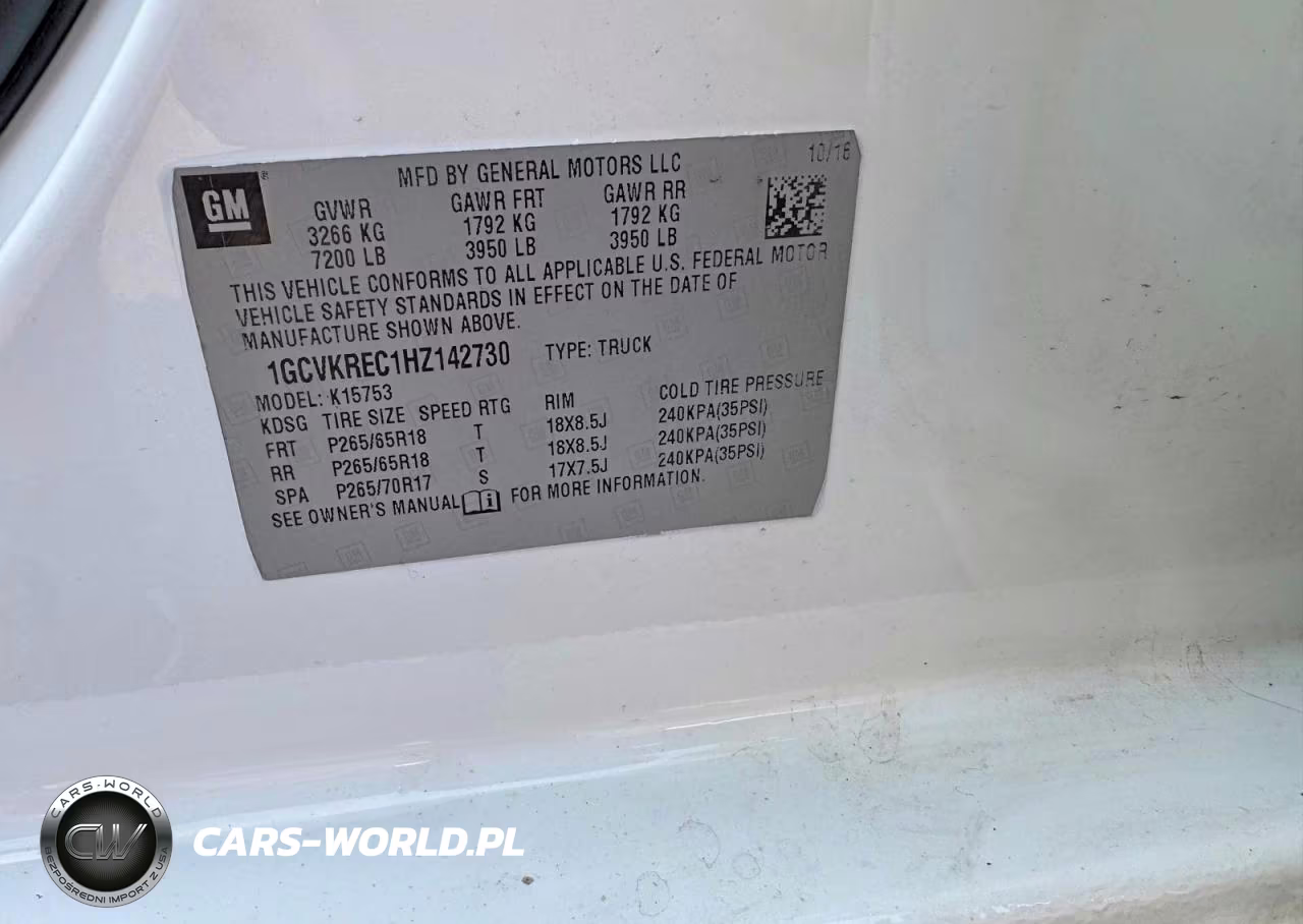 2017 Chevrolet Silverado K1500 Lt VIN:1GCVKREC1HZ142730 - 12