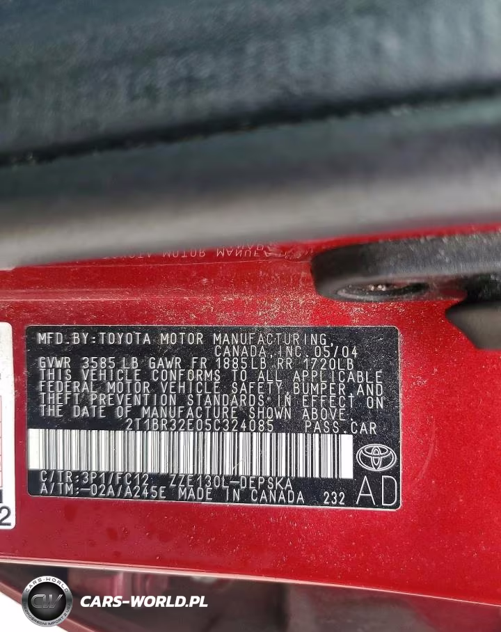 2005 Toyota Corolla S VIN:2T1BR32E05C324085 - 12