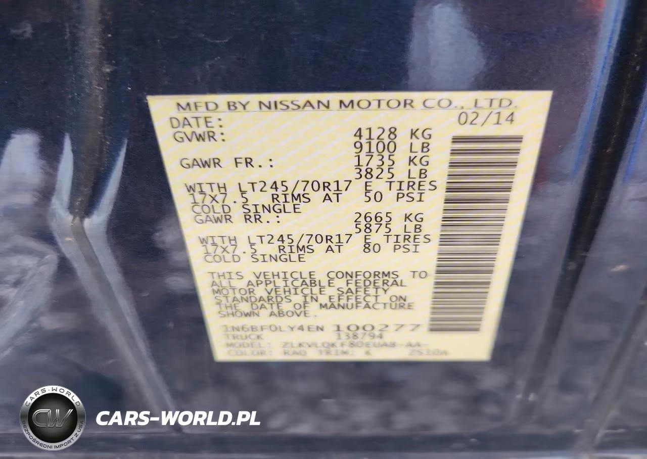 2014 Nissan Nv 2500 Delivery Van VIN:1N6BF0LY4EN100277 - 13