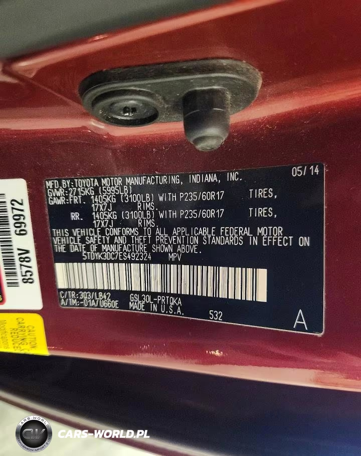 2014 Toyota Sienna Xle 8-Passenger VIN:5TDYK3DC7ES492324 - 13