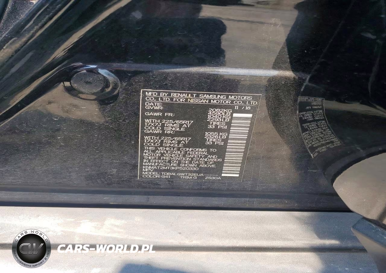 2019 Nissan Rogue Sv VIN:KNMAT2MT3KP520330 - 13