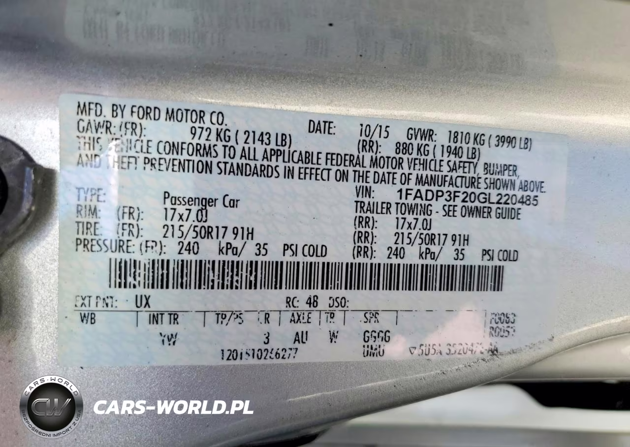 2016 Ford Focus Se VIN:1FADP3F20GL220485 - 12