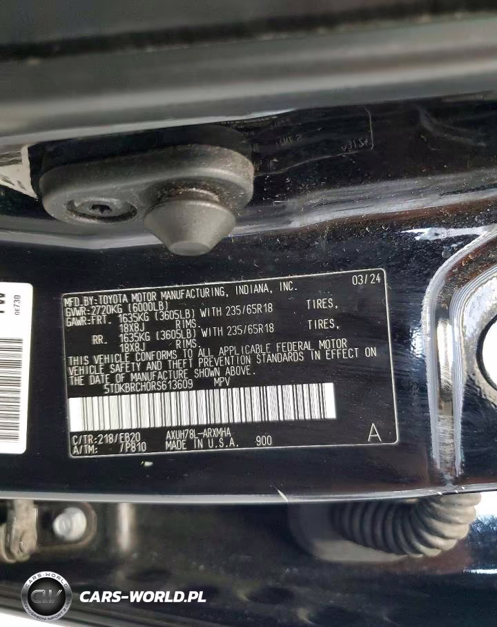 2024 Toyota Highlander Hybrid Xle VIN:5TDKBRCH0RS613609 - 13