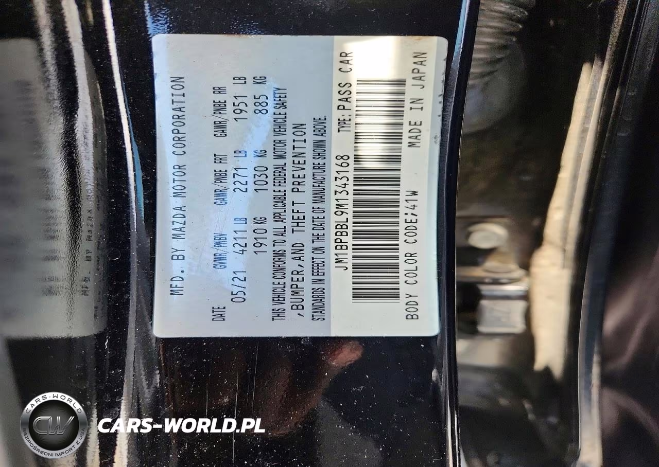 2021 Mazda 3 Select VIN:JM1BPBBL9M1343168 - 12
